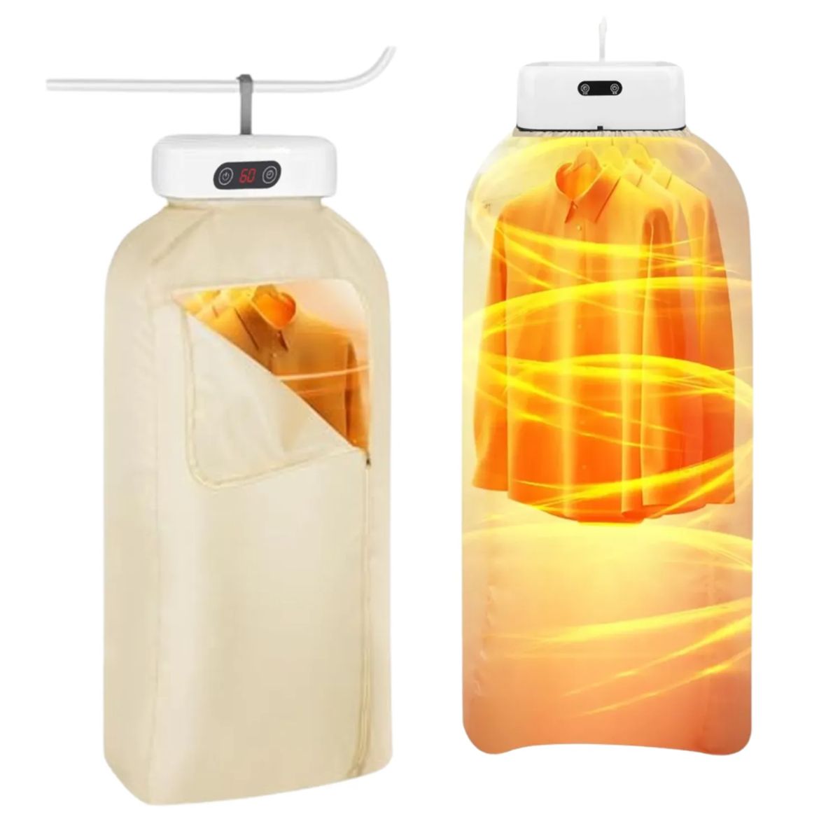 GENERICO - Secador De Ropa Portátil Eléctrica Plegable 10Kg