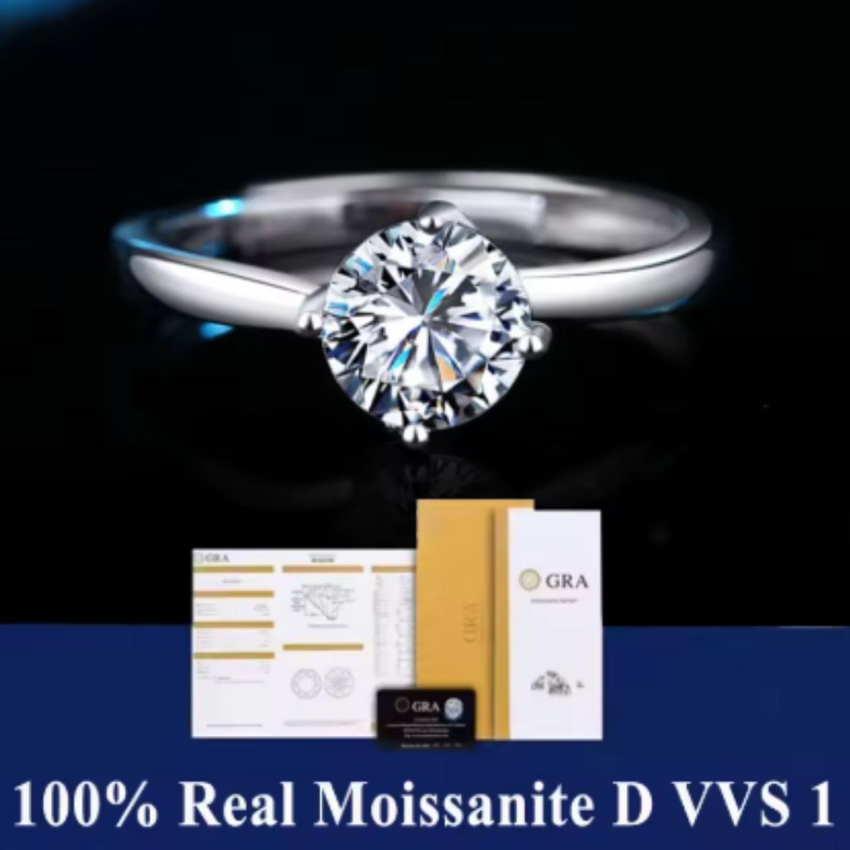 GENERICO - Anillo Ajustable “Aura de Amor” – Elegancia  Pura, Glamour Atemporal