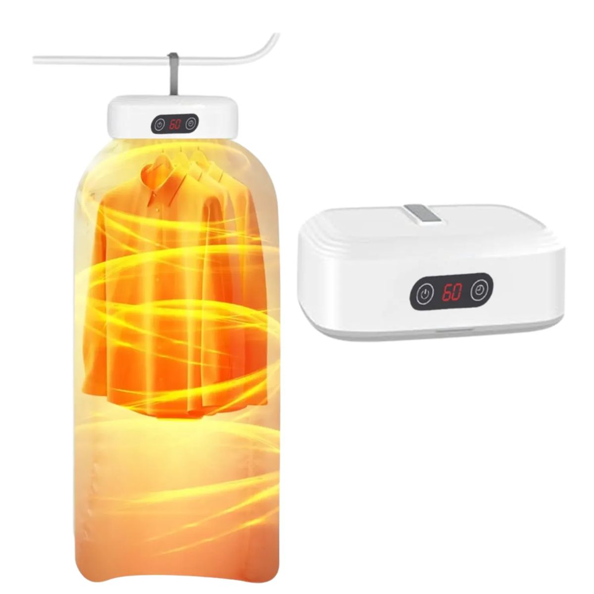 GENERICO - Secador De Ropa Portátil Eléctrica Plegable 10Kg