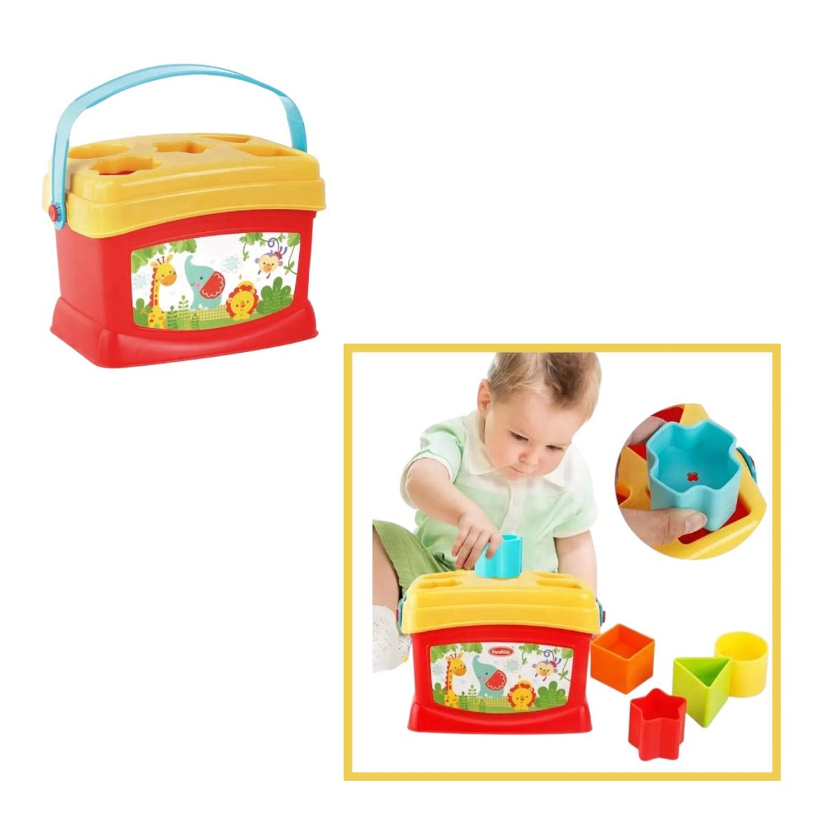 GENERICO - SET DE JUGUETES DIDÁCTICOS 2 EN 1 PARA BEBÉS