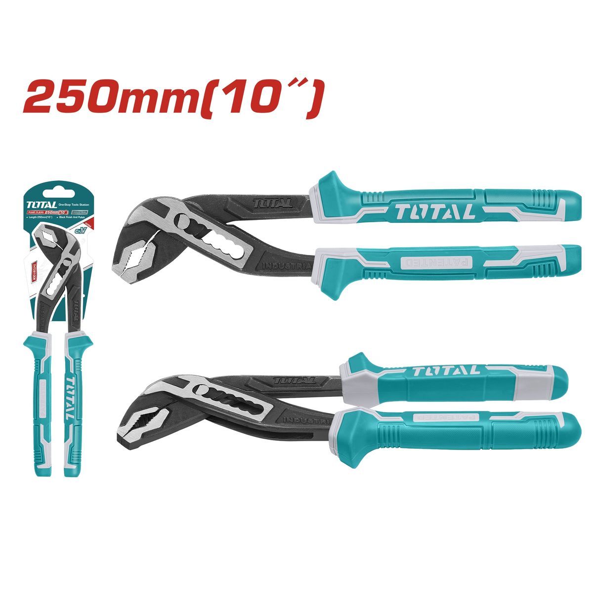 TOTAL TOOLS - ALICATE PICO LORO 10 250MM MAX40MM CR-V  MANGO TPR INDUSTRIAL - THT281006