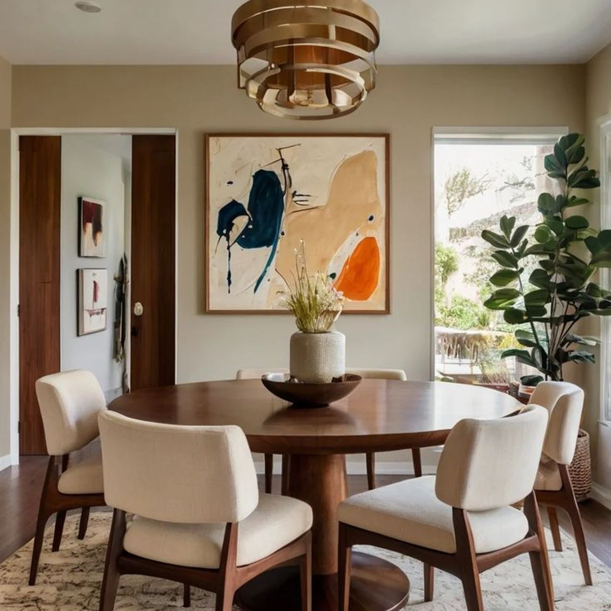 STIL NOVO - JUEGO DE COMEDOR 6 SILLAS KELLY MARFIL