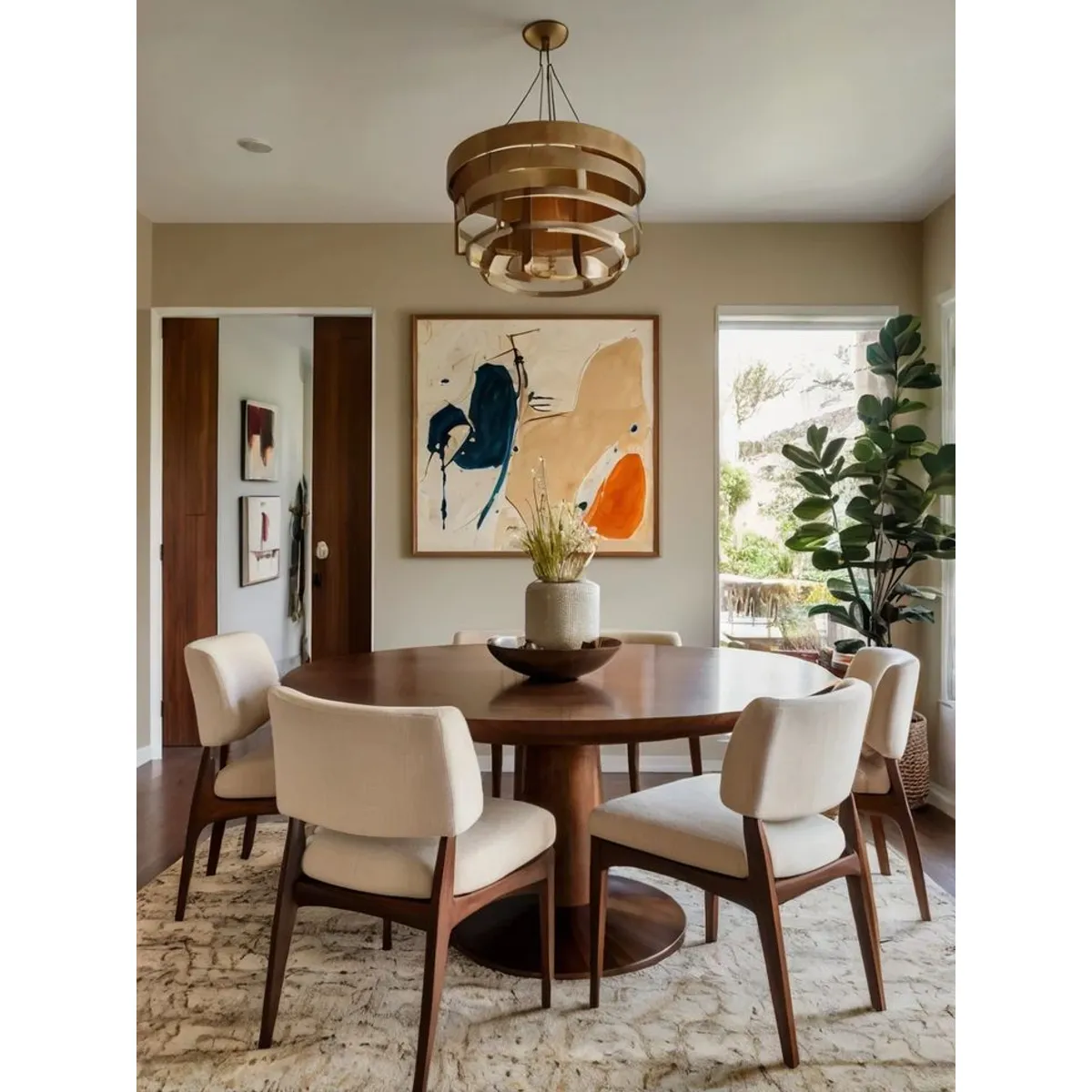 STIL NOVO - JUEGO DE COMEDOR 6 SILLAS KELLY MARFIL