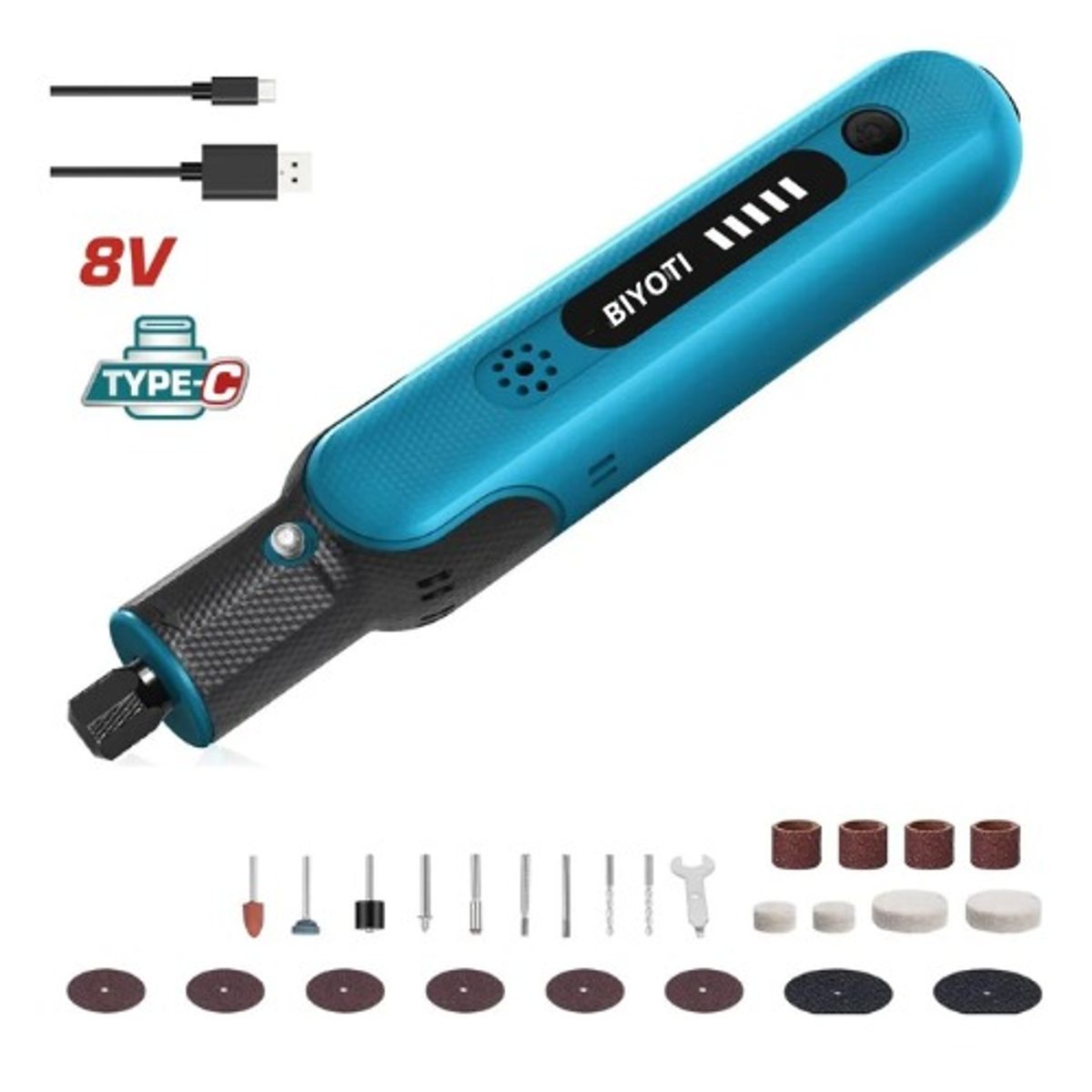 GENERICO - Herramienta Multipropósito 8V Inalámbrico Usb-c Recargable BIYOTI