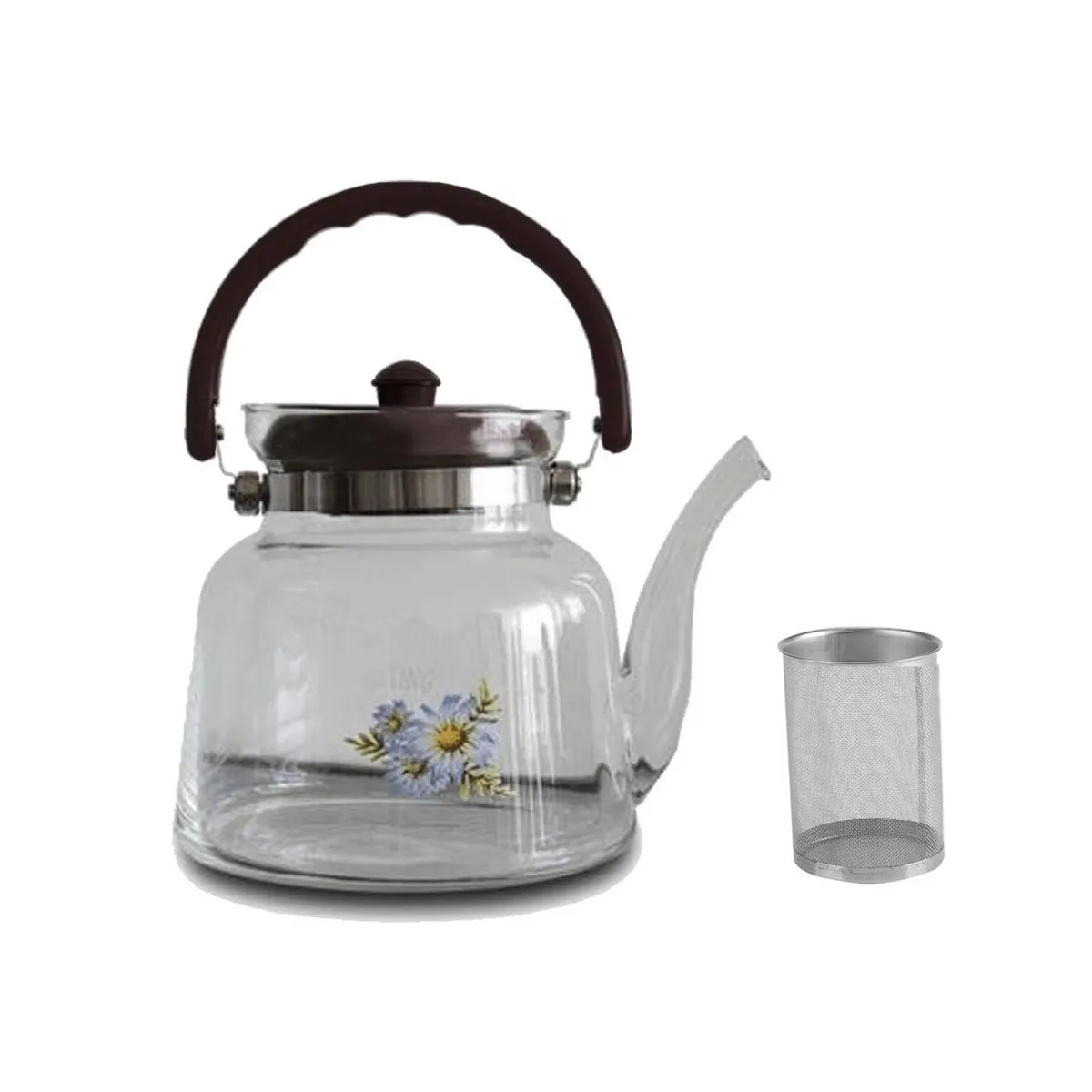VALESKA - Tetera de Vidrio Pírex Original con Filtro 3 litros Valeska