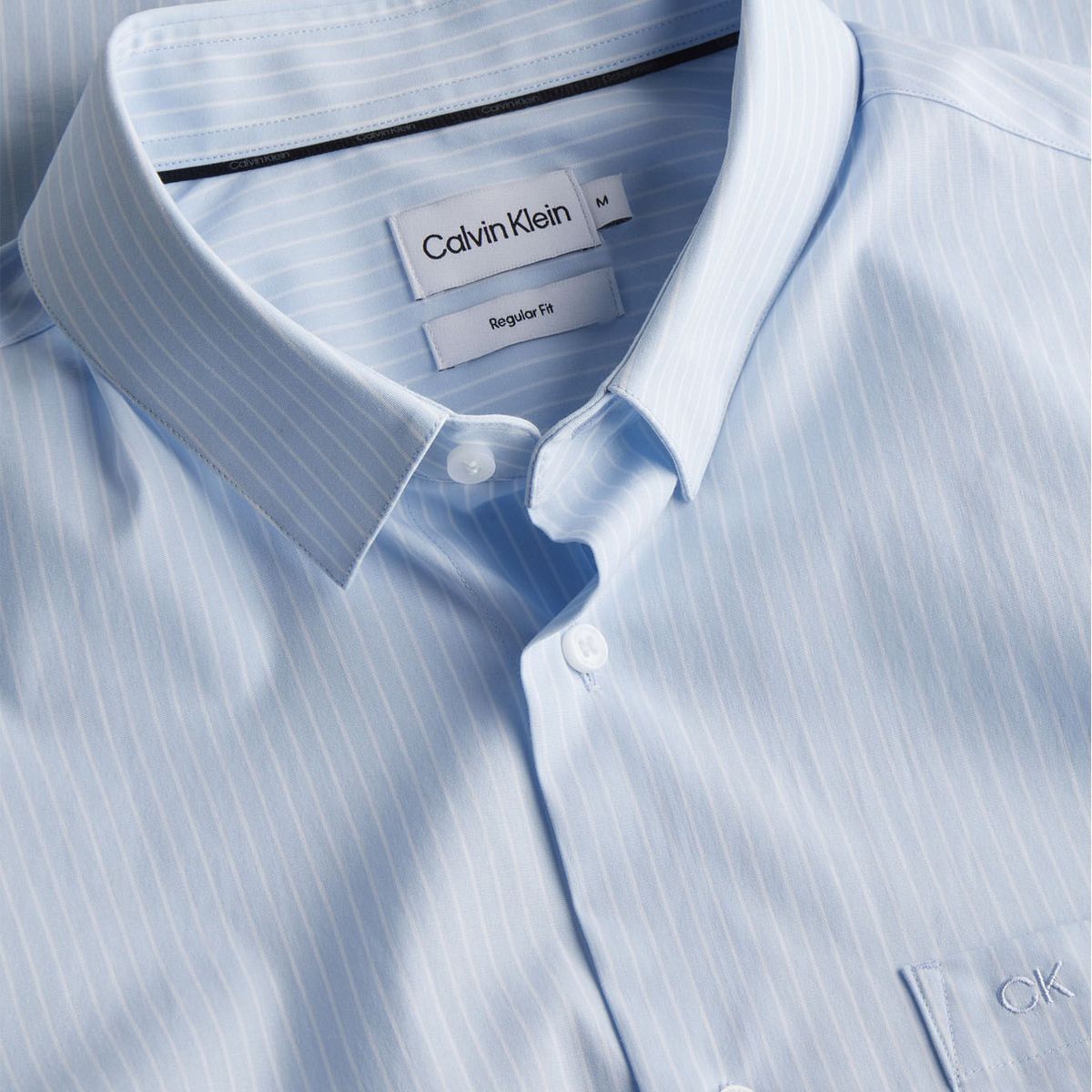 CALVIN KLEIN - CAMISA POPLIN STRETCH STRIPE SHIRT