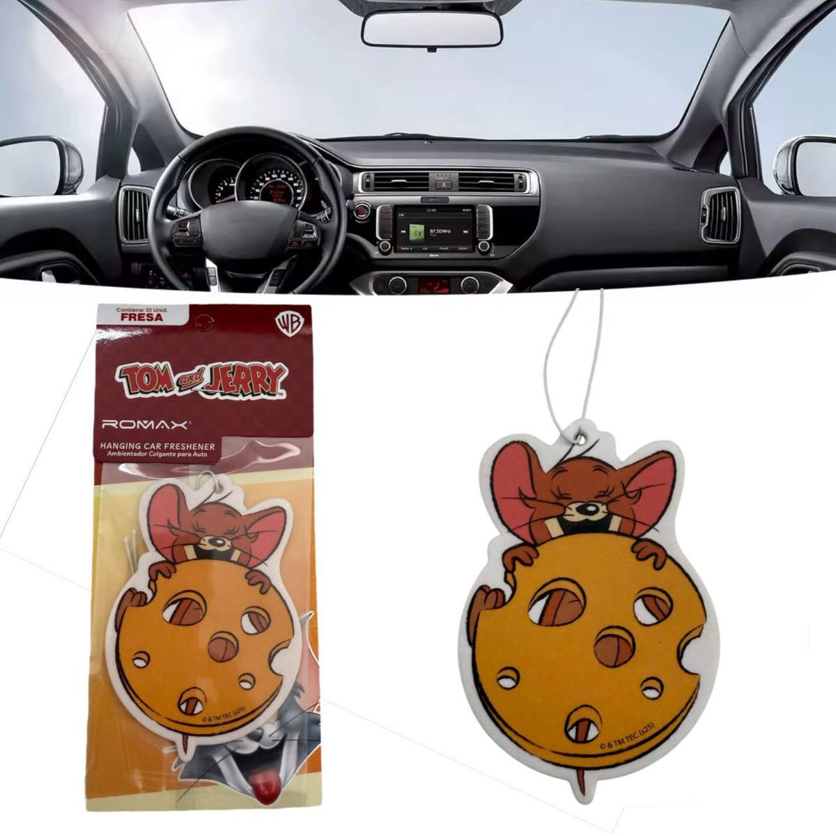 ROMAX - Aromatizante de Auto Colgante Personaje Jerry