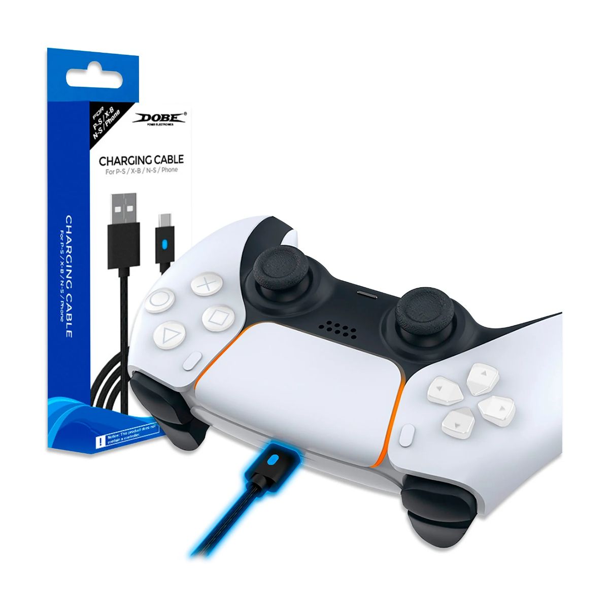 SEISA - Cable de Carga para Mando PS5 Dualsense x 3 Metros.