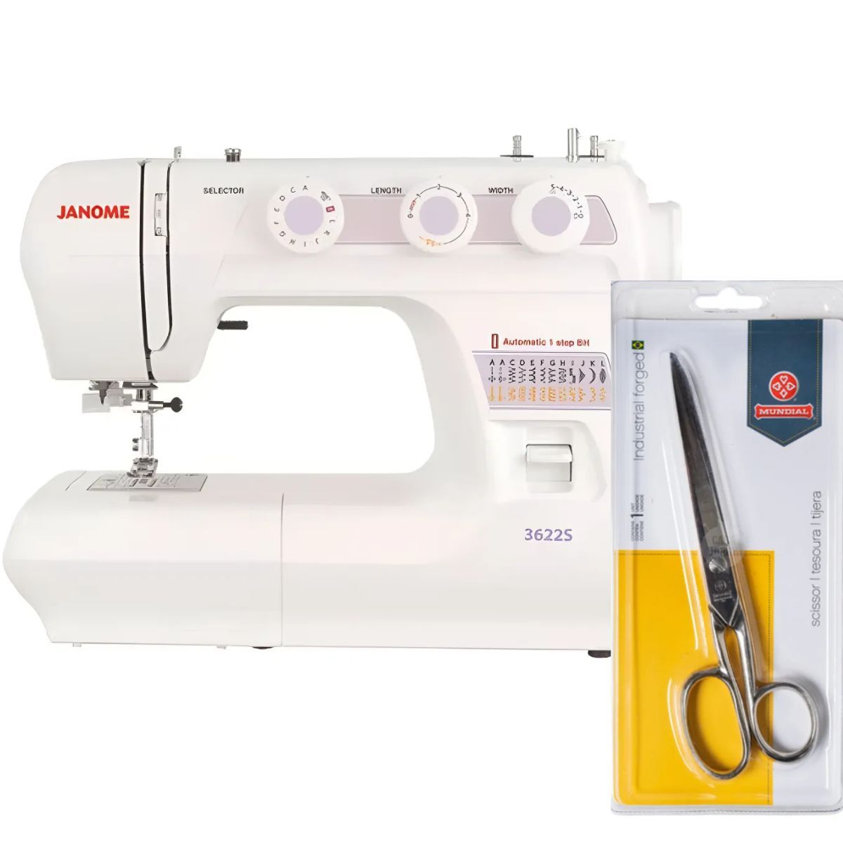 JANOME - Maquina De Coser Janome 3622S Semi Industrial, 25 Puntadas