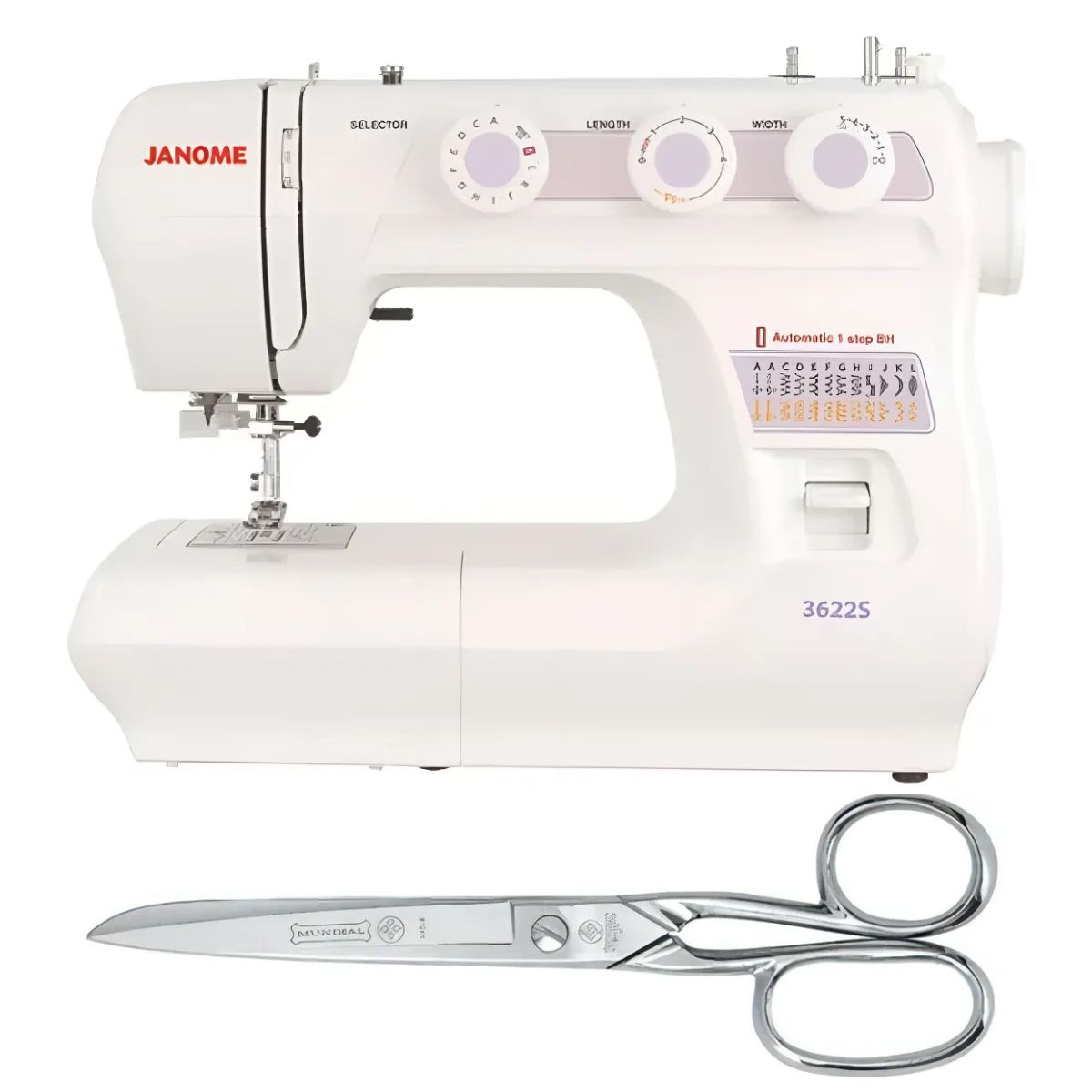 JANOME - Maquina De Coser Janome 3622S Semi Industrial, 25 Puntadas