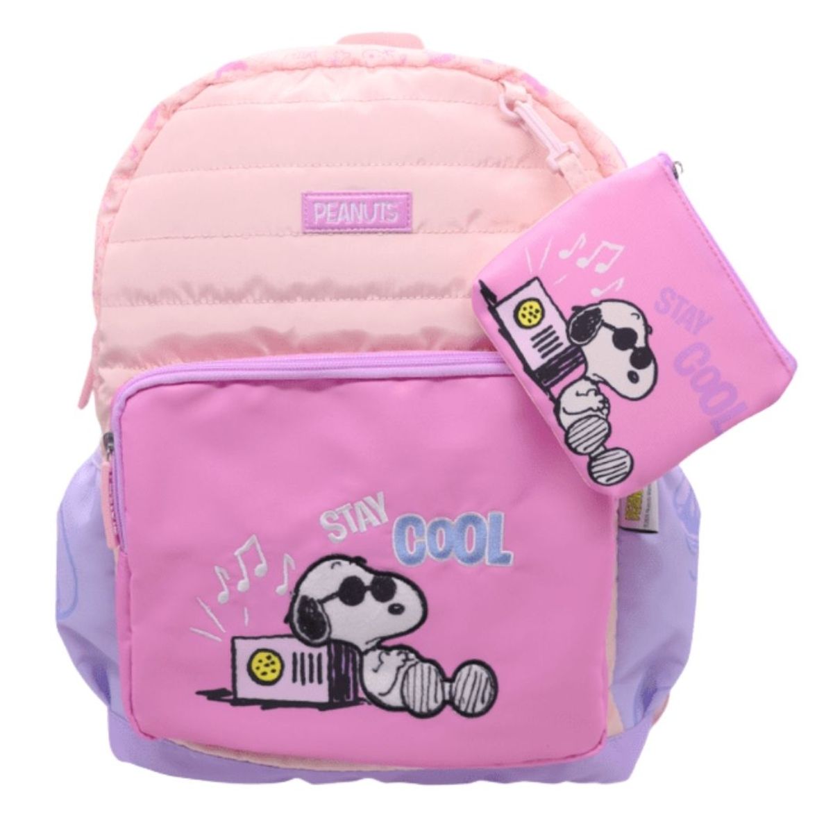 SNOOPY - Mochila Oficio Snoopy Rosado Juvenil