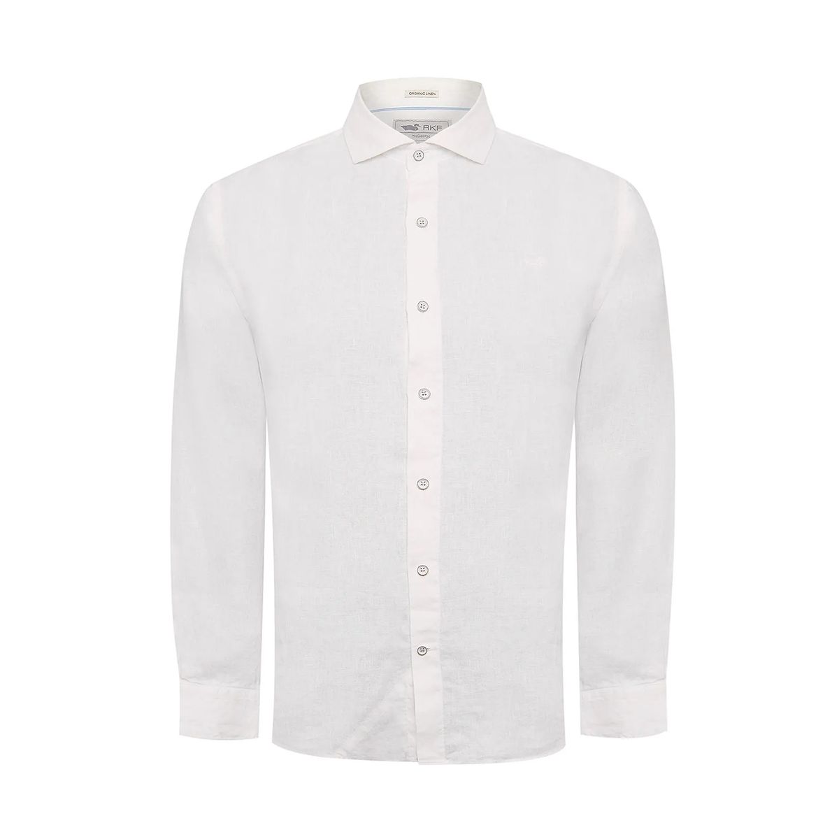 ROCKFORD - Camisa Rockford Hombre Linen Blanco ROCKFORD