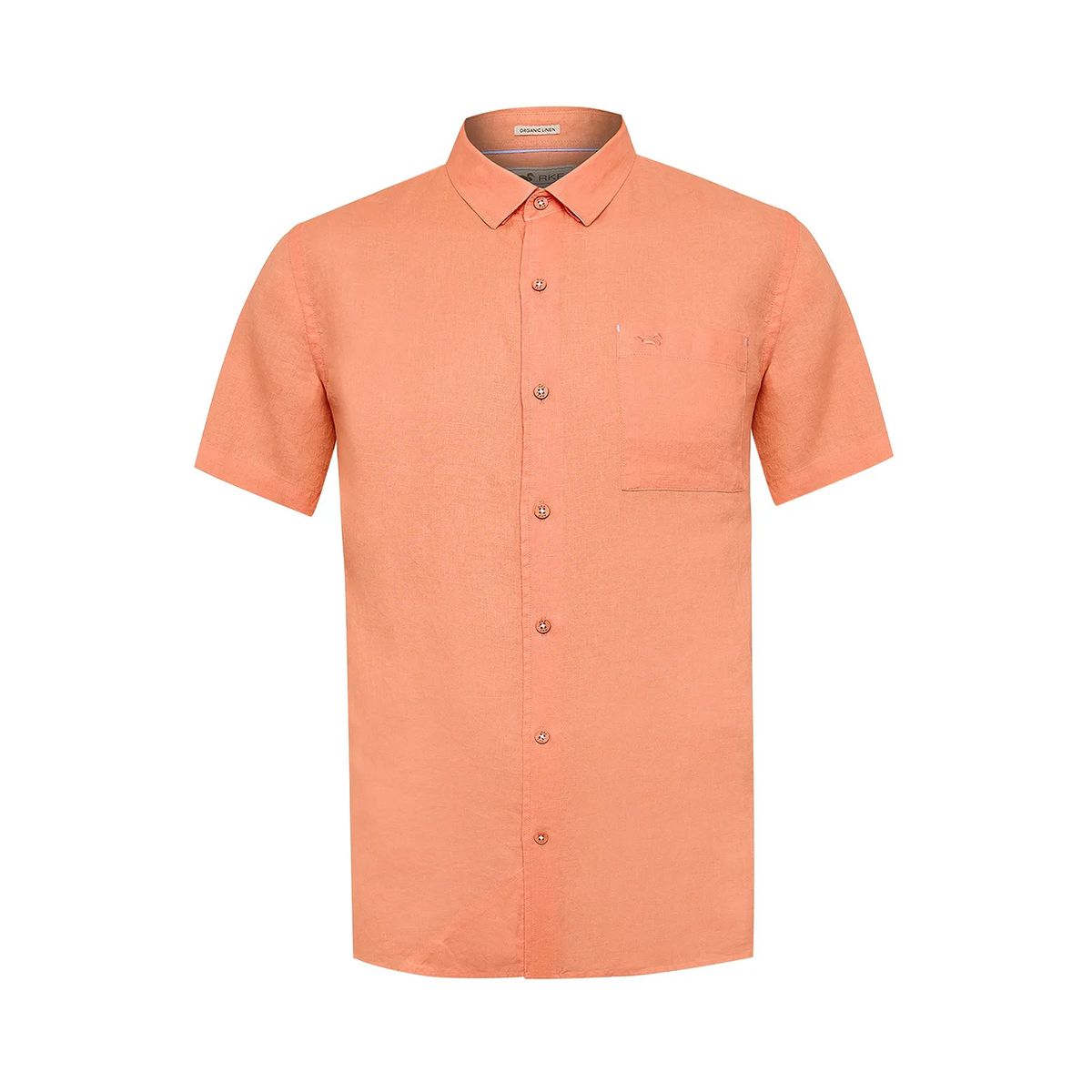 ROCKFORD - Camisa Rockford Hombre Linenshort Naranjo ROCKFORD