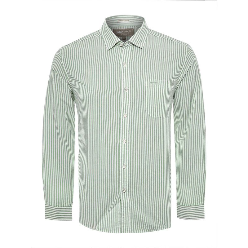 ROCKFORD - Camisa Rockford Hombre Raya Verde ROCKFORD