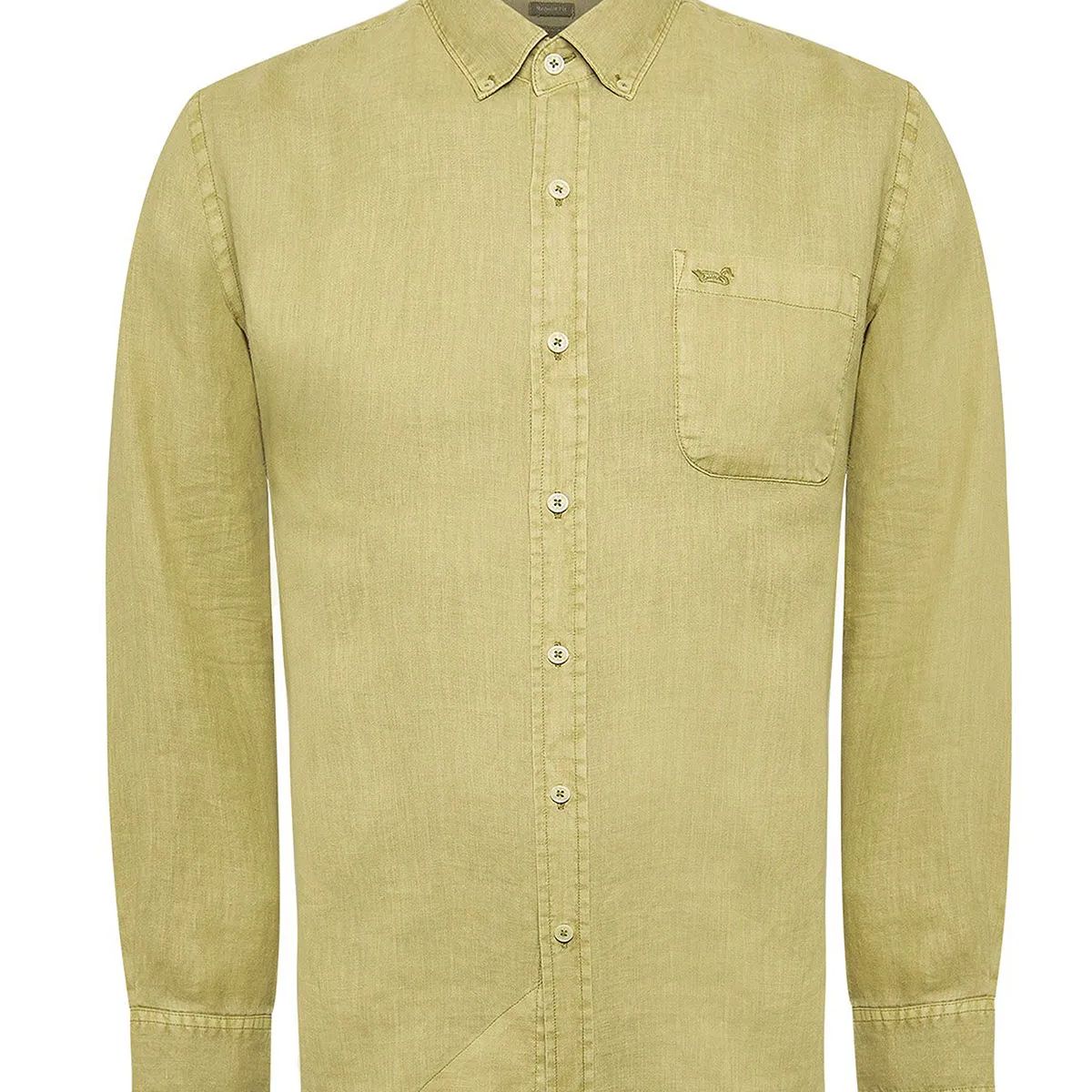 ROCKFORD - Camisa Rockford Hombre Linedyed Verde ROCKFORD