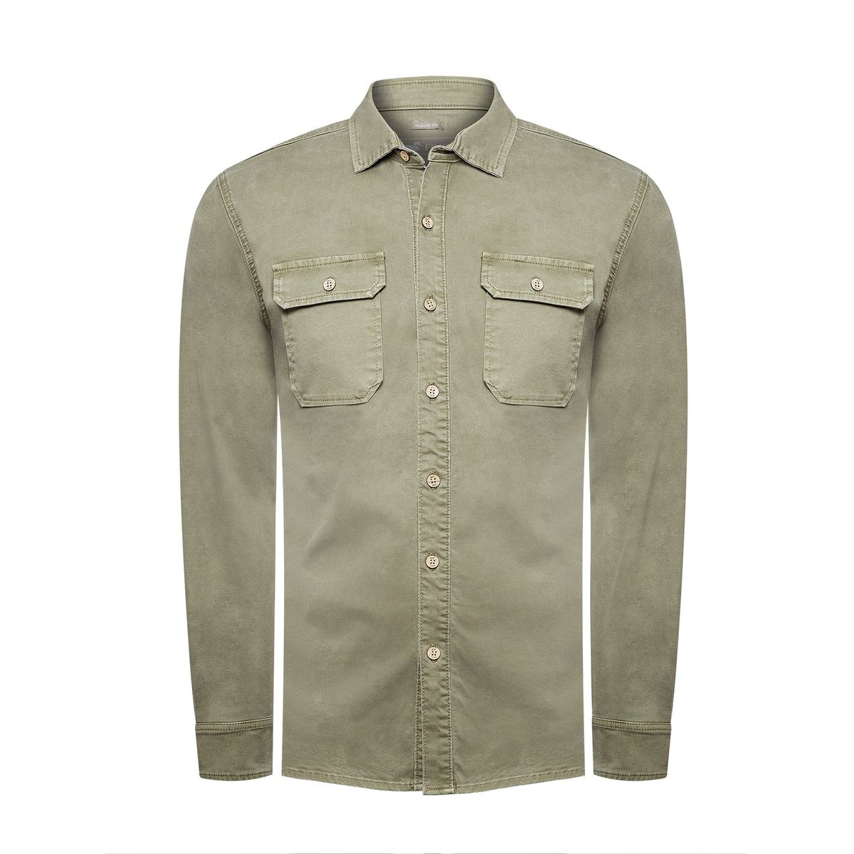 ROCKFORD - Camisa Rockford Hombre Denim Verde ROCKFORD