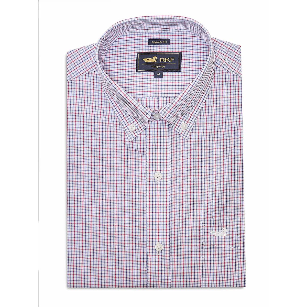 ROCKFORD - Camisa Libre de Arrugas Hombre Morado Multicolor WF PB Rockford