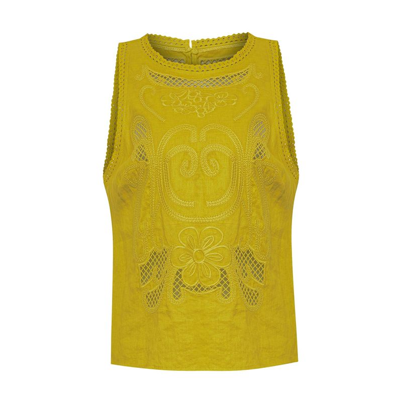 ROCKFORD - Blusa Rockford Mujer Cleep Amarillo ROCKFORD