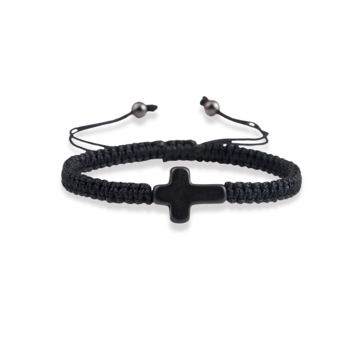 SANTORAL - Pulsera Cruz Howlita - Hilo