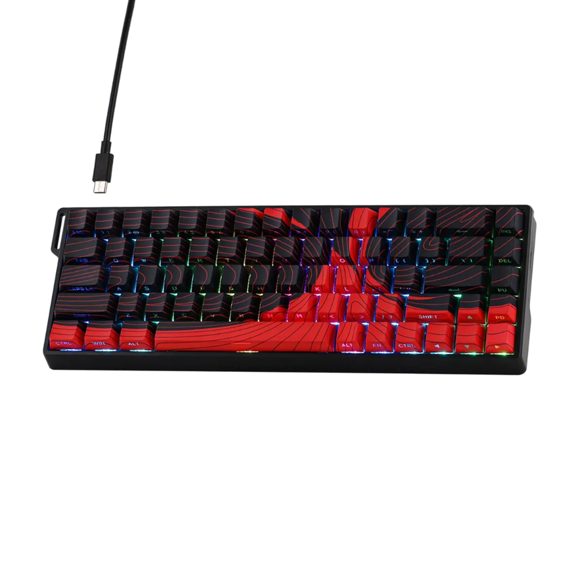 AULA - Teclado Magnético Aula Win68he Max RGB
