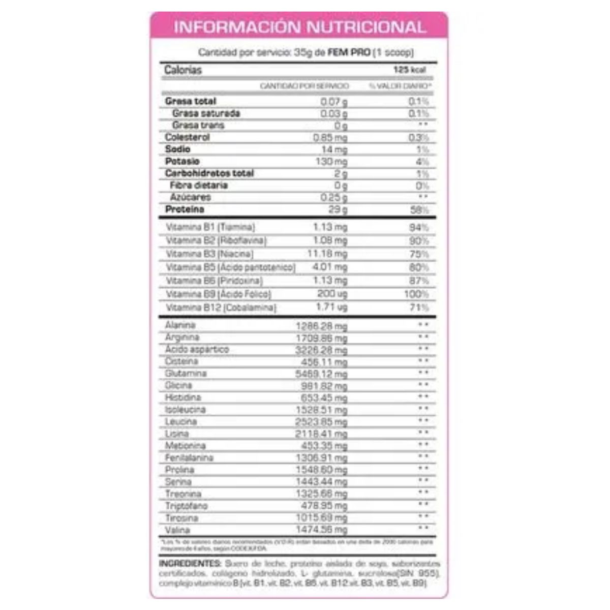 FITFEM - PROTEÍNA FEM PRO 1 KG VAINILLA + STRAPS