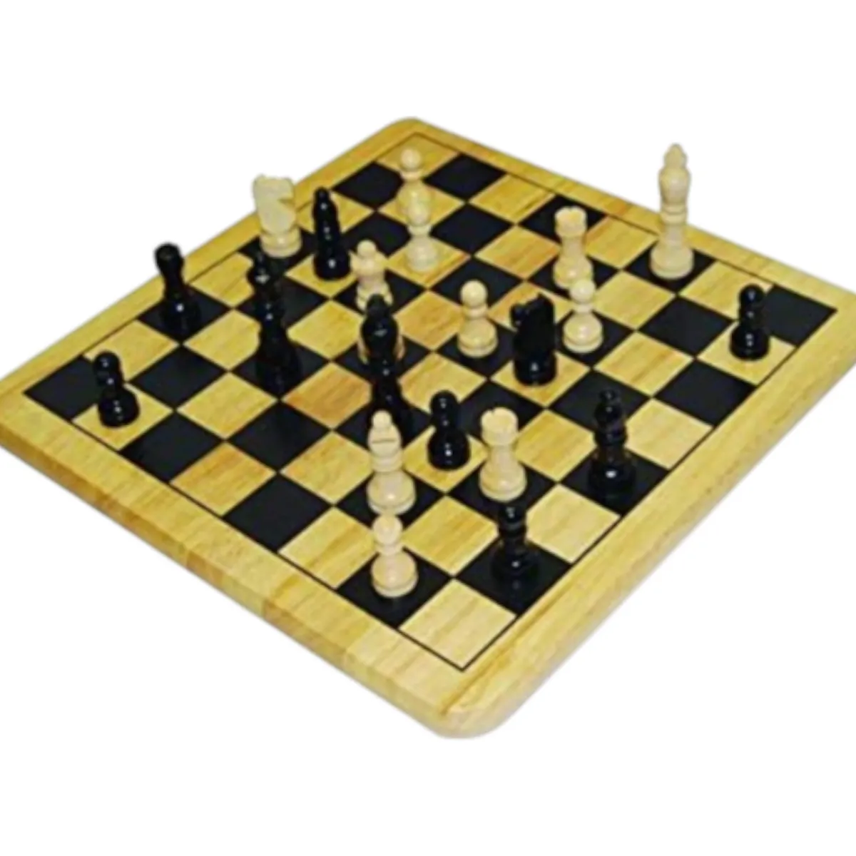 GENERICO - TABLERO DE AJEDREZ CON FICHAS DE MADERA