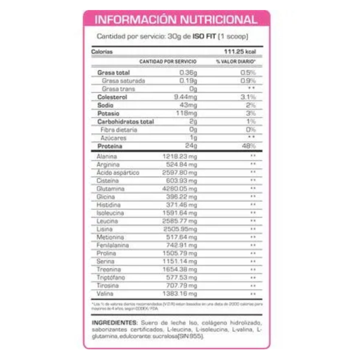 FITFEM - PROTEÍNA ISO FIT 1KG VAINILLA + STRAPS