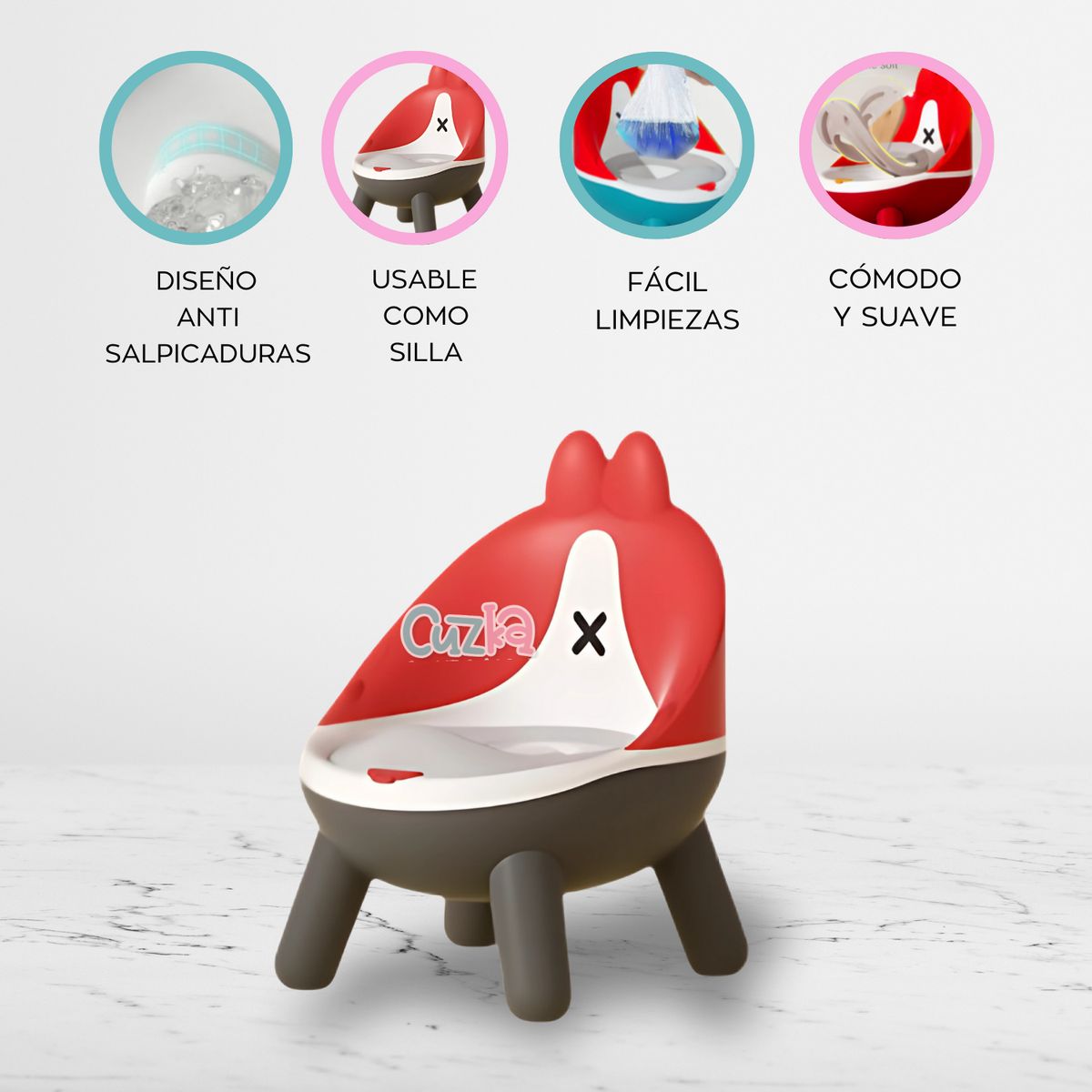 GENERICO - Asiento Bacinica «COMFY KID» Red