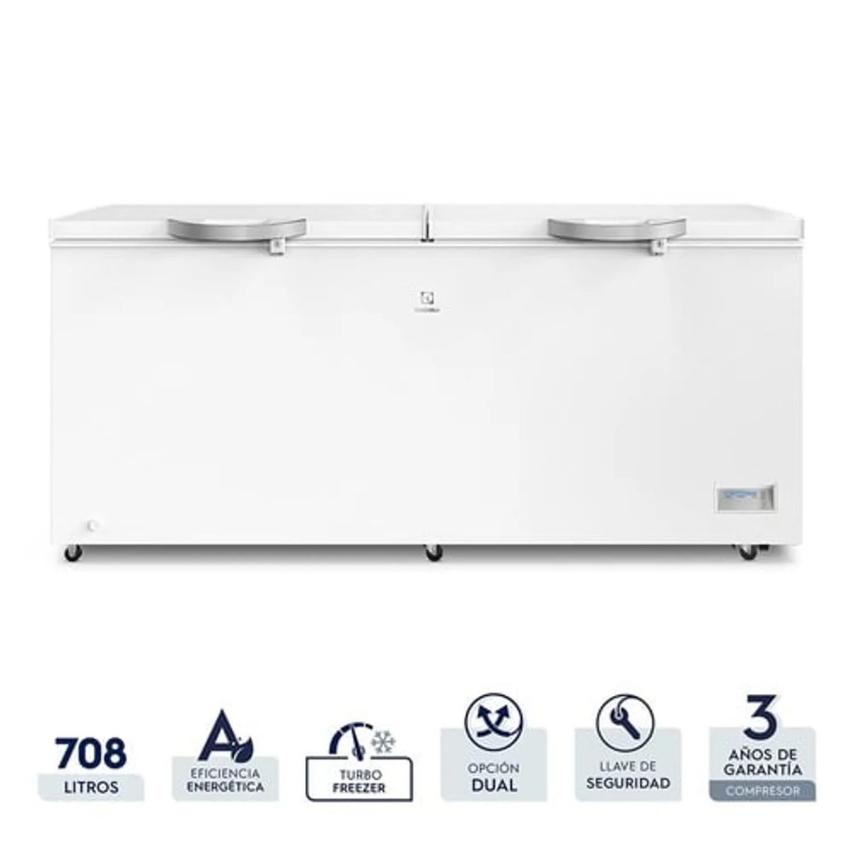 ELECTROLUX - Congelador Frost Horizontal Electrolux 708 Litros Blanco - EFC70W2HTW