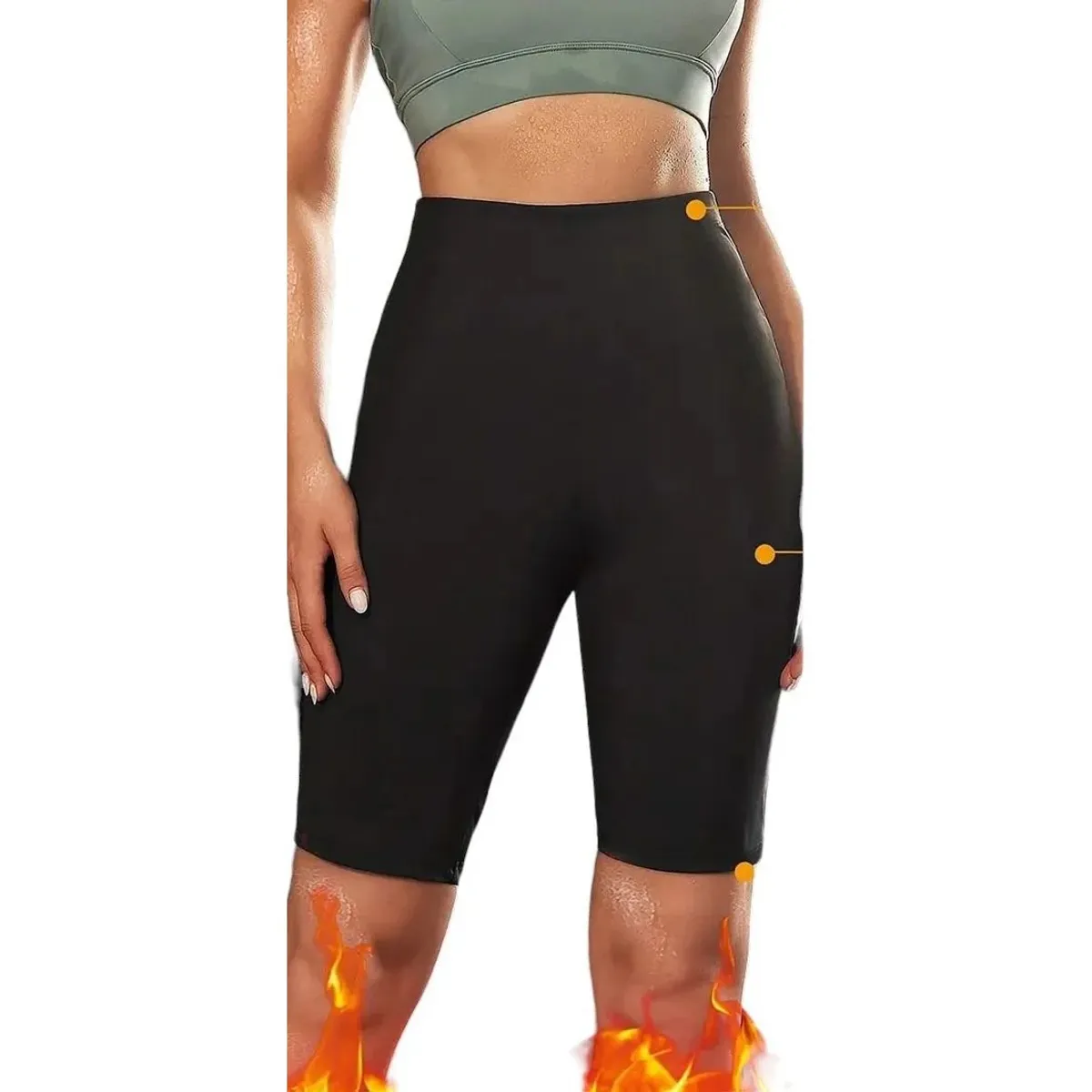 OEM - Short Biker Deportivo Neopreno Sauna Estimulación De Sudor