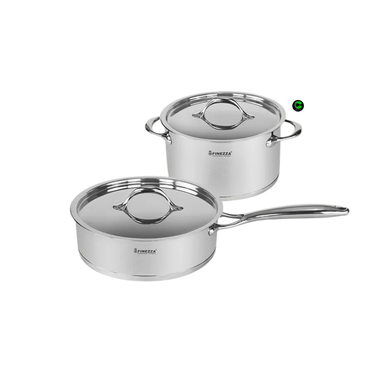 FINEZZA - Juego de Ollas Finezza Acero Inoxidable 8 Piezas FZ-1008TS