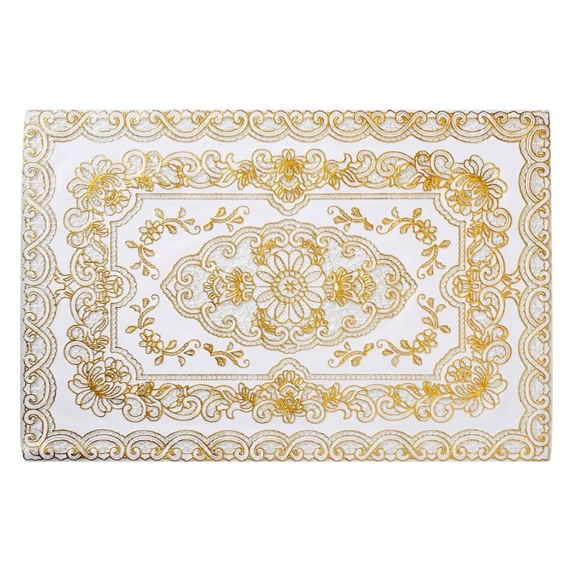 GENERICO - Individuales de mesa dorados set de 12