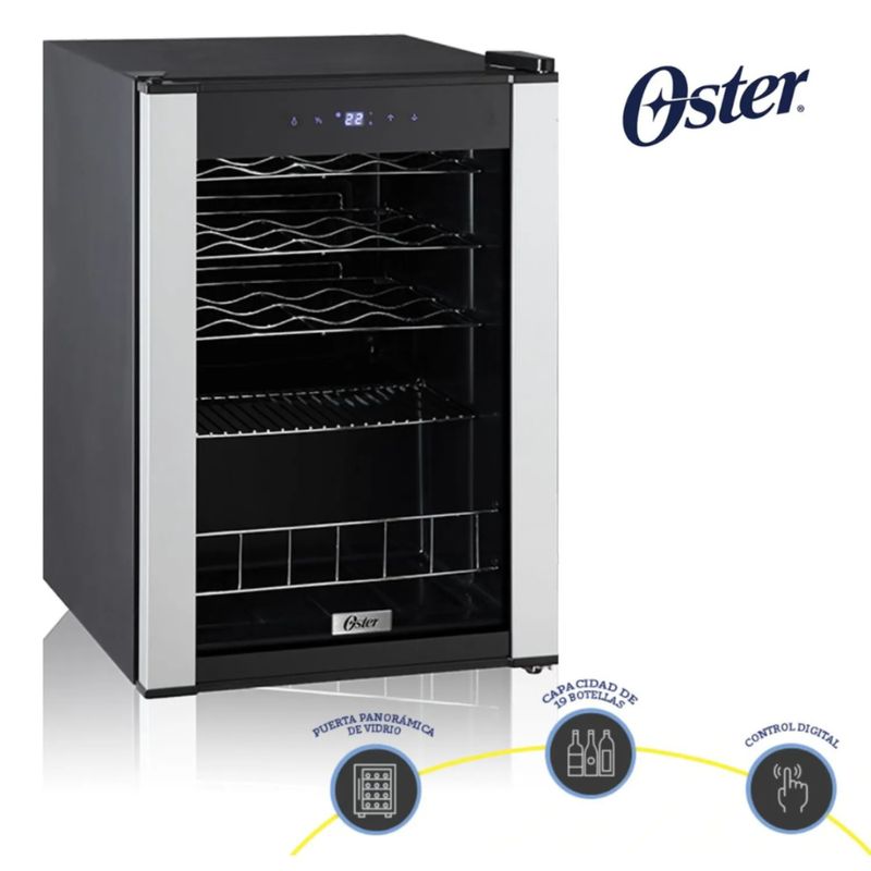 OSTER - Vinera Oster de 19 Botellas OS-PWCC1900B Negro