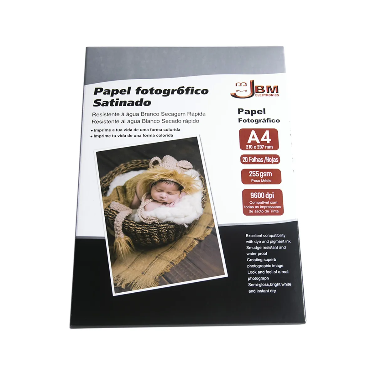 NACIONAL - Papel Fotográfico Satinado A4-JBM