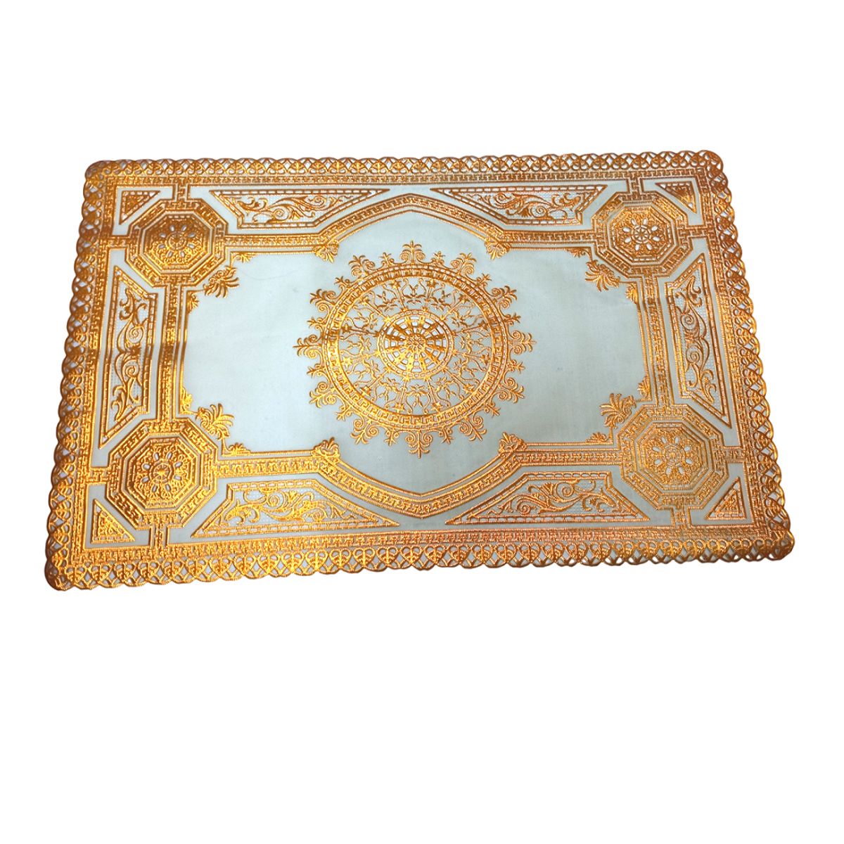 GENERICO - Individuales de mesa dorados set de 12