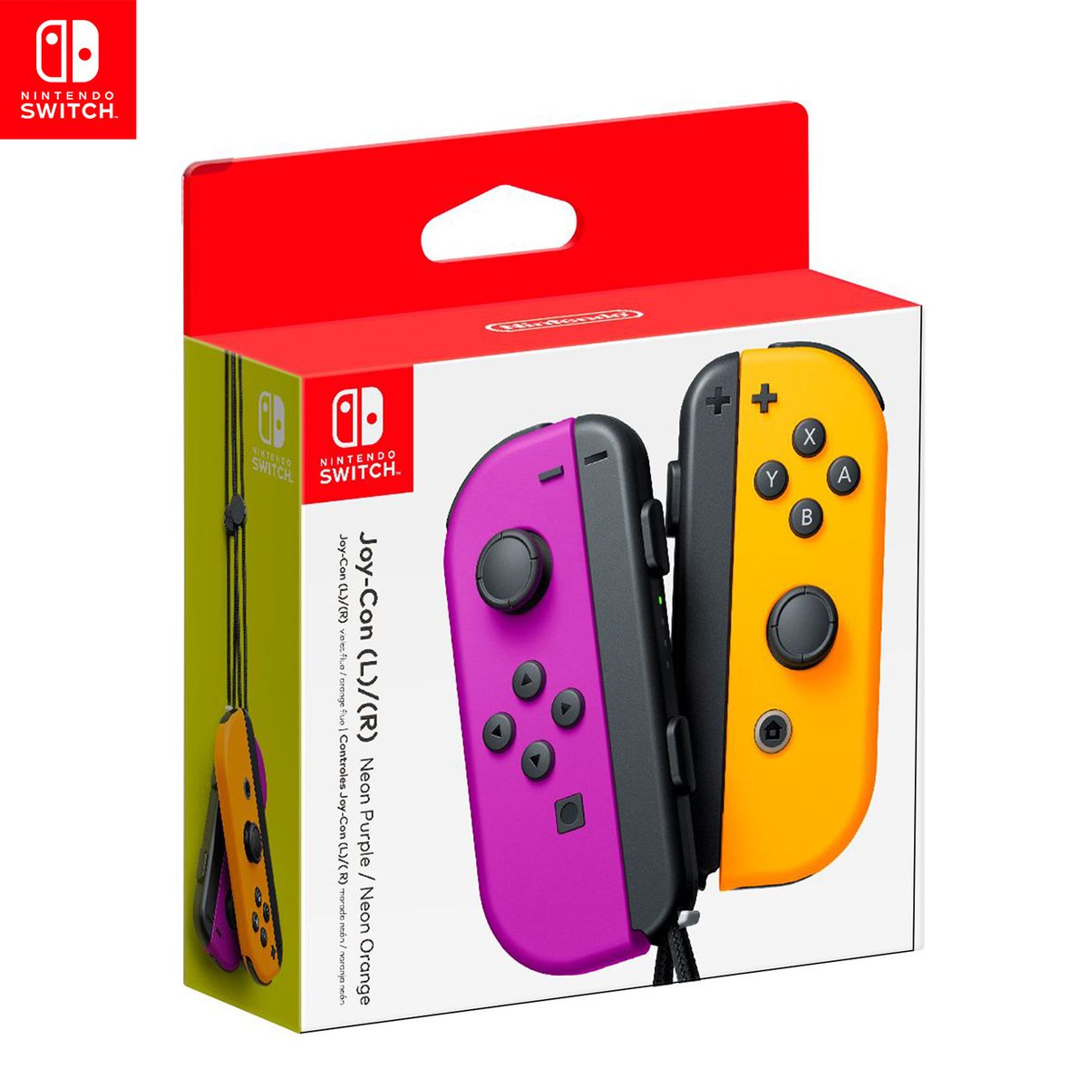 NINTENDO - MANDO JOY CON NEON PURPLE - NEON ORANGE NINTENDO SWITCH