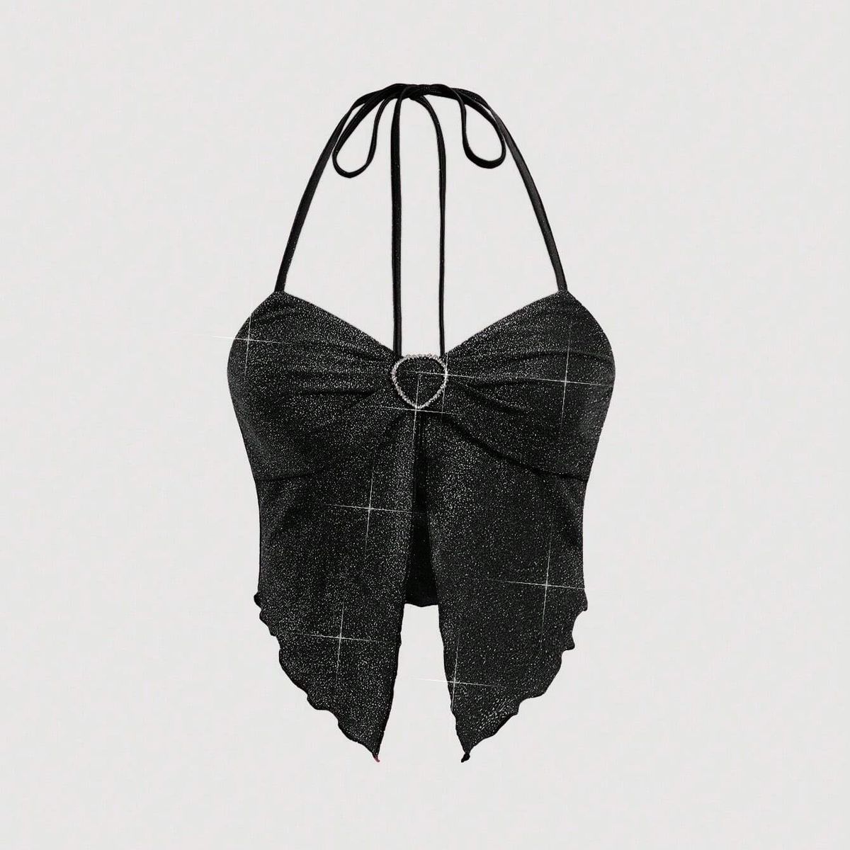 GENERICO - TOP LOLITAS NEGRO KAWAII COQUETTE BRILLO