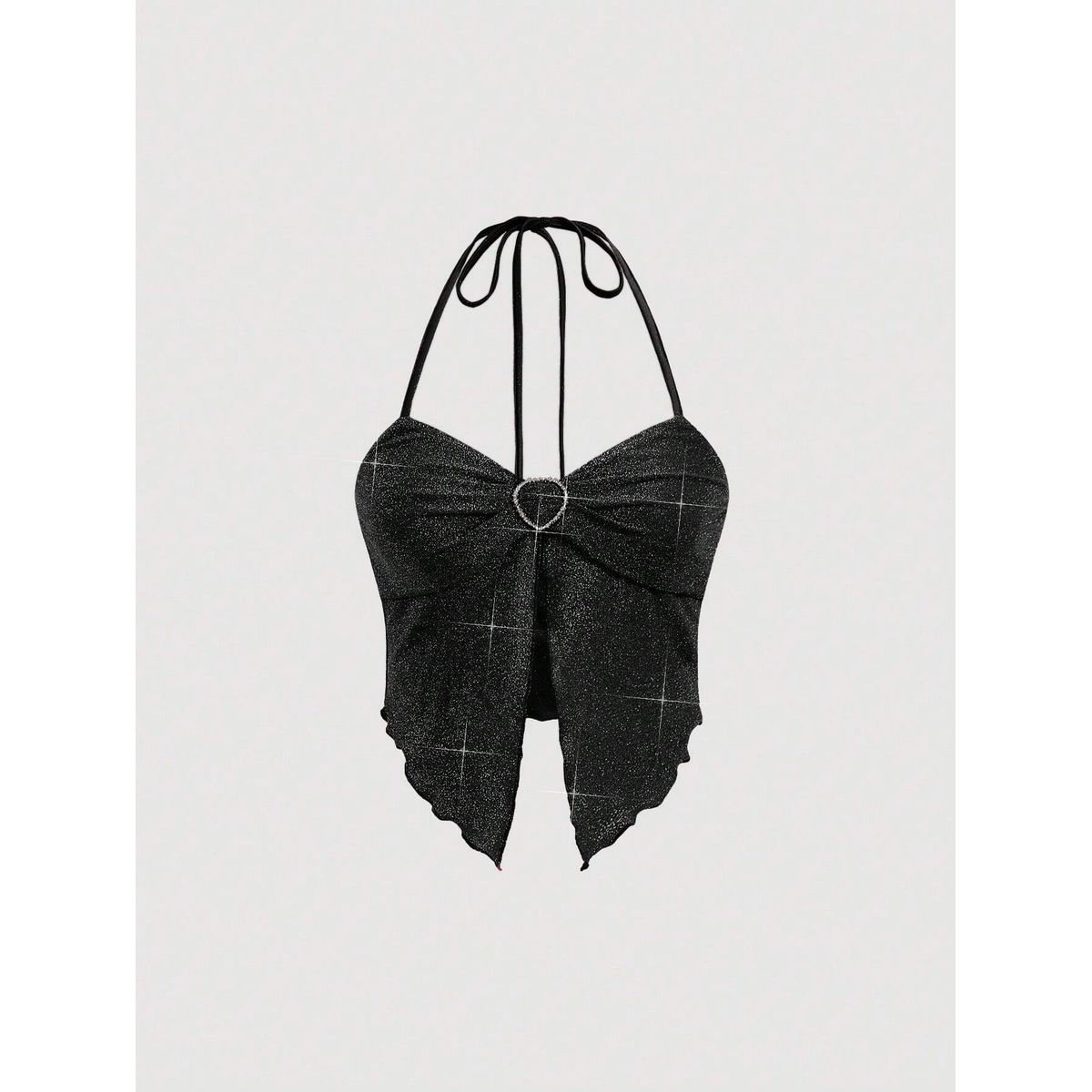 GENERICO - TOP LOLITAS NEGRO KAWAII COQUETTE BRILLO