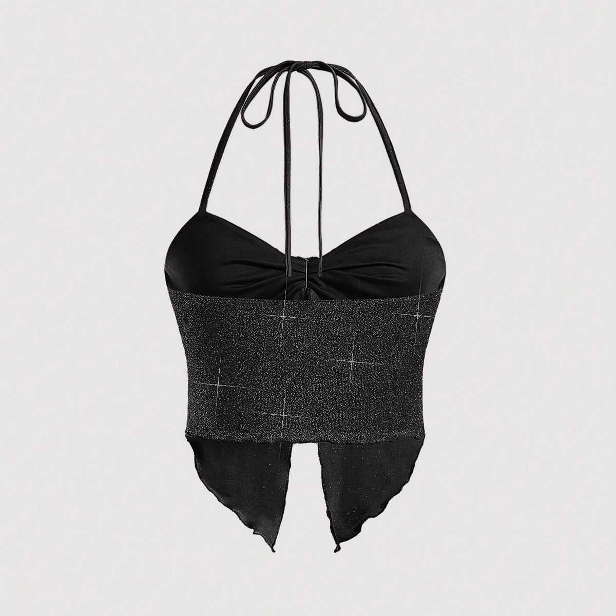 GENERICO - TOP LOLITAS NEGRO KAWAII COQUETTE BRILLO