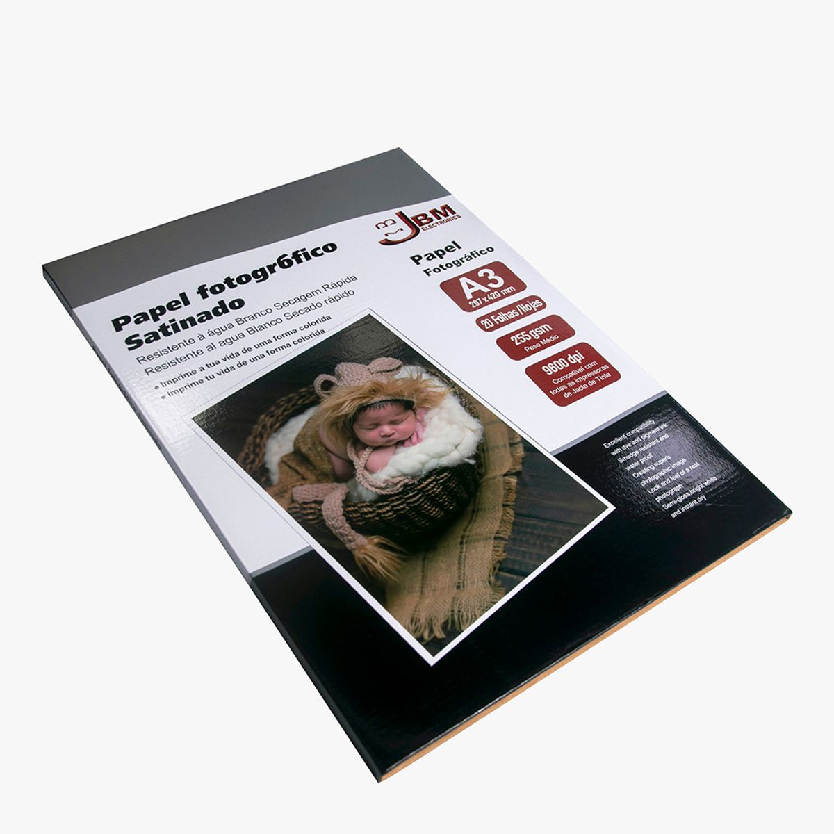 NACIONAL - Papel Fotográfico Satinado A3-JBM