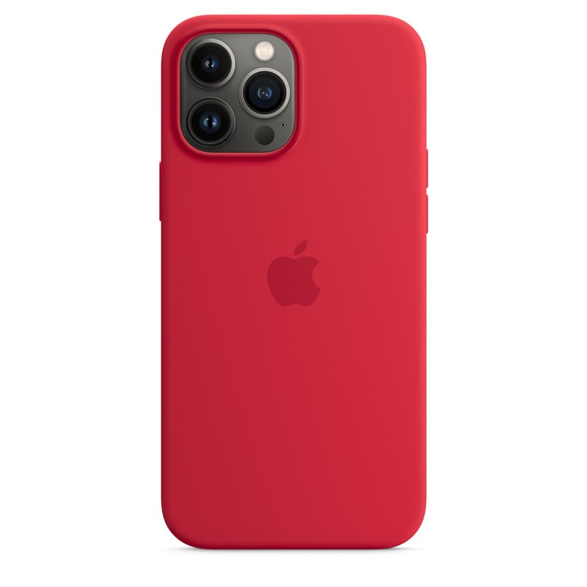CASE - Case Silicona Para Iphone 13 Pro Rojo + Mica de Vidrio