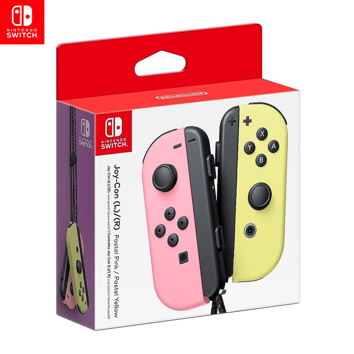NINTENDO - MANDO JOY CON PASTEL PINK - PASTEL YELLOW NINTENDO SWITCH