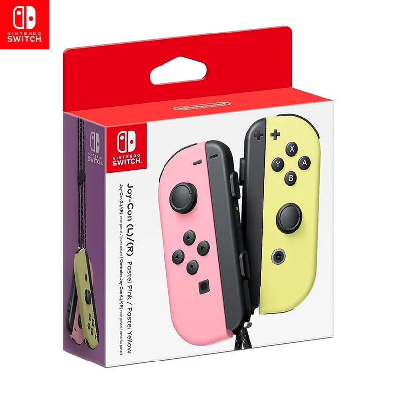NINTENDO - MANDO JOY CON PASTEL PINK - PASTEL YELLOW NINTENDO SWITCH