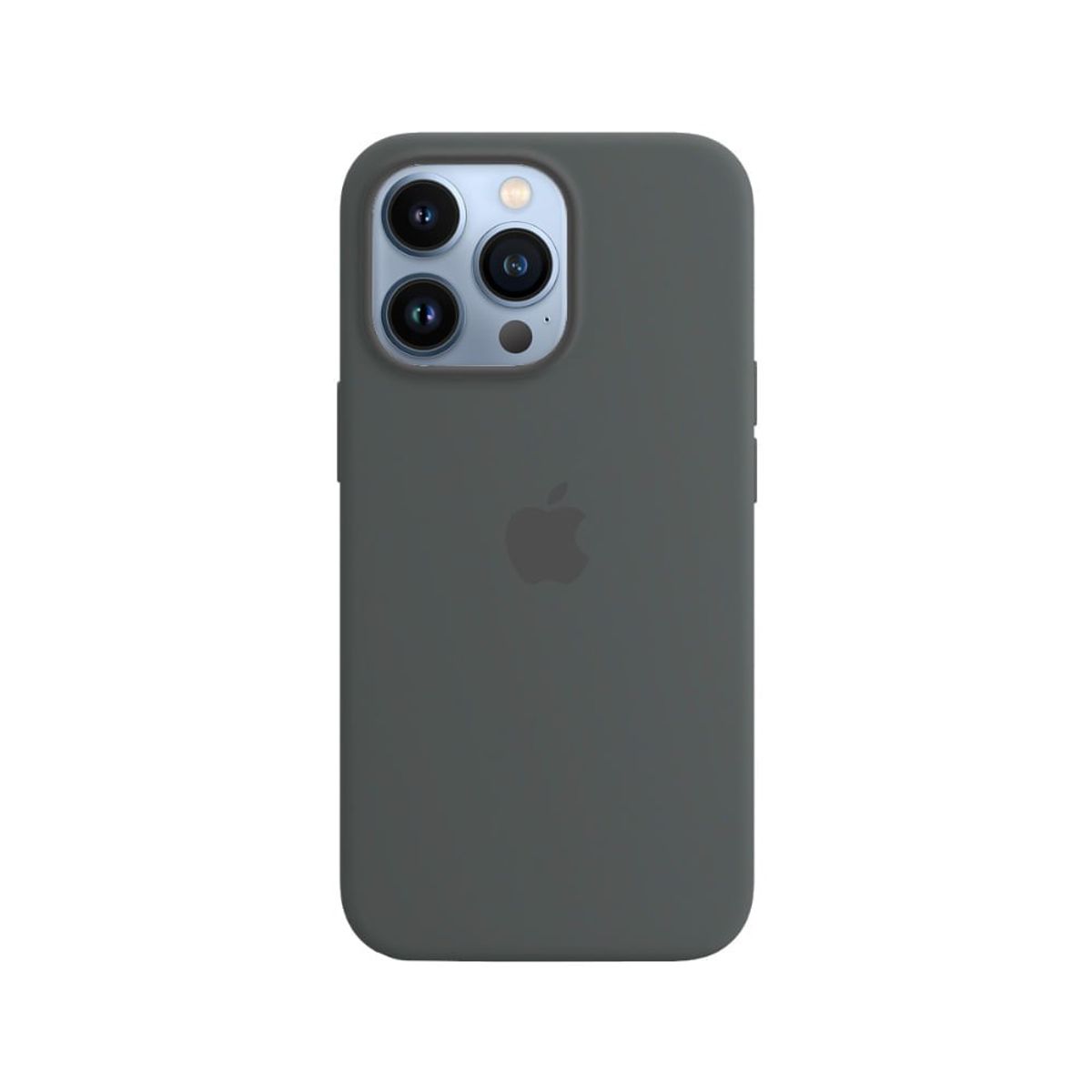 CASE - Case Silicona Para Iphone 13 Pro Gris + Mica de Vidrio