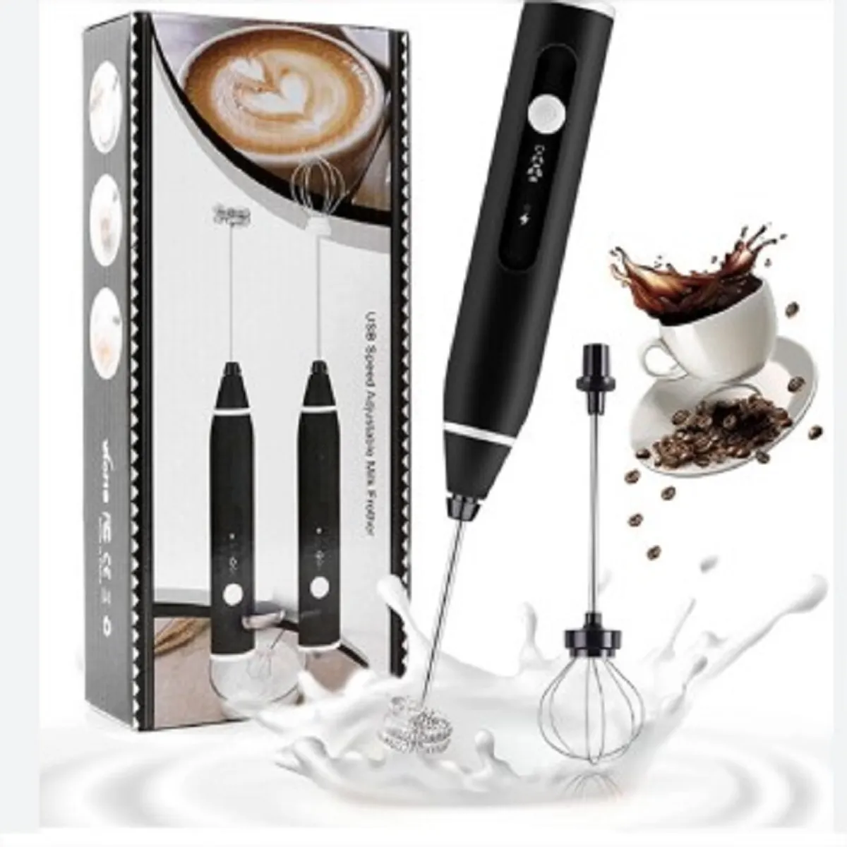 GENERICO - BATIDOR REMOVEDOR ESPUMADOR ELECTRICO USB PARA LECHE