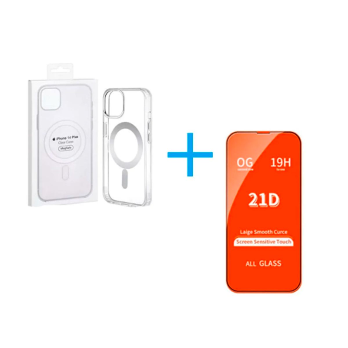 GENERICO - Funda Clear Case con MagSafe iPhone 16 PRO MAX + Mica de Vidrio