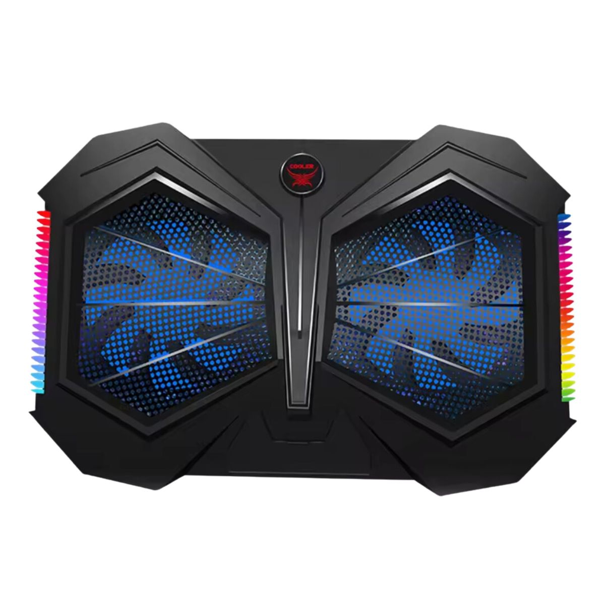 SEISA - Cooler Laptop Gamer Doble Ventilador Soporte Notebook Gamer RGB