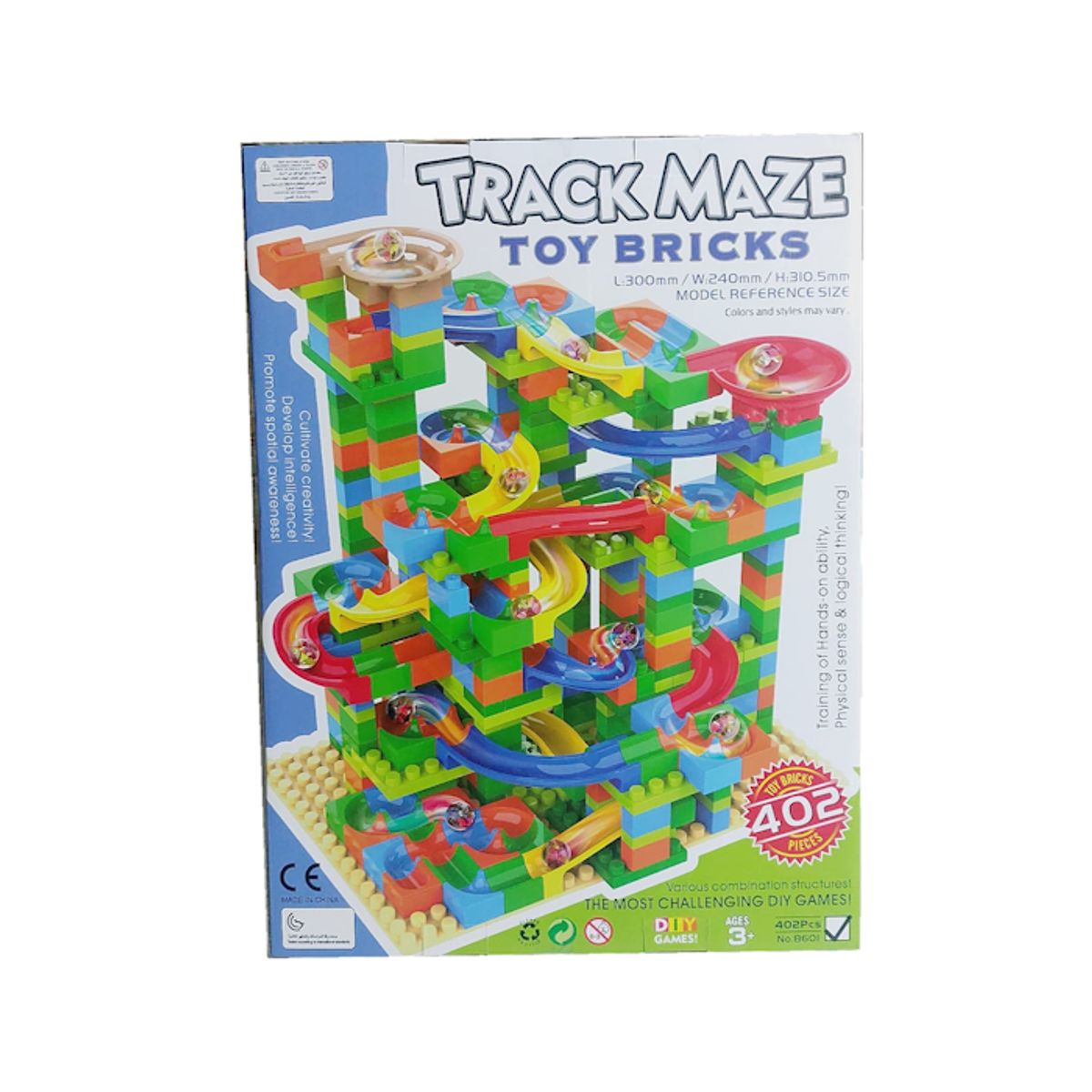 GENERICO - Track Maze Toy Bricks - Set de Construcción con 402 Piezas