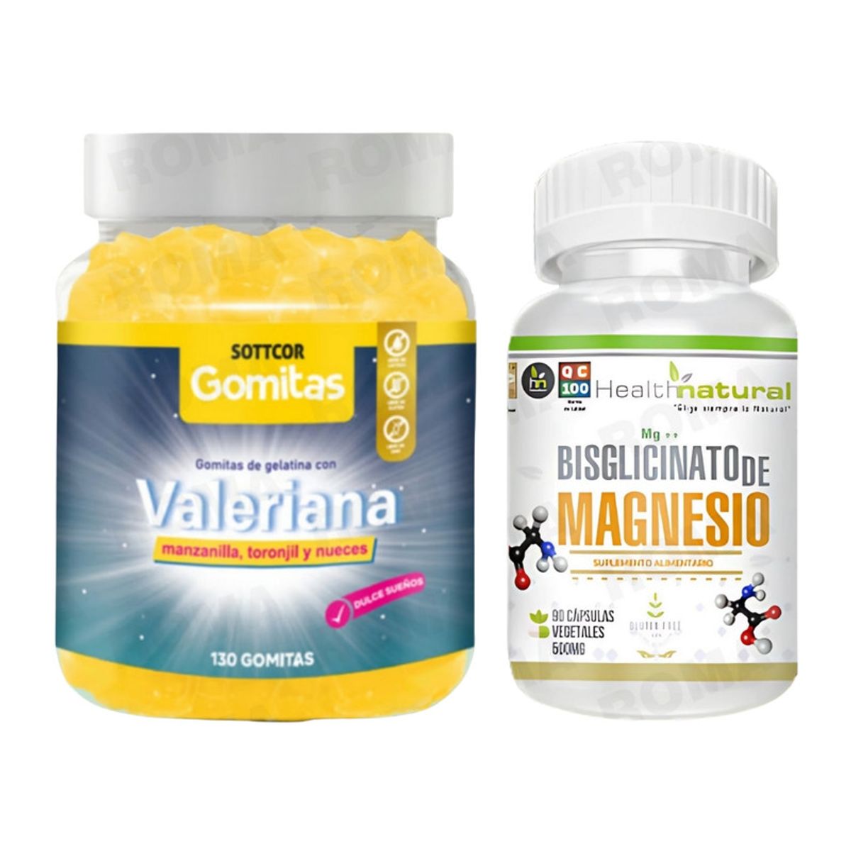 HEALTHNATURAL - GOMITAS VALERIANA + BISGLICINATO DE MAGNESIO HEALTHNATURAL