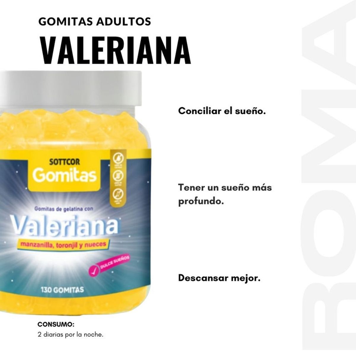 HEALTHNATURAL - GOMITAS VALERIANA + BISGLICINATO DE MAGNESIO HEALTHNATURAL